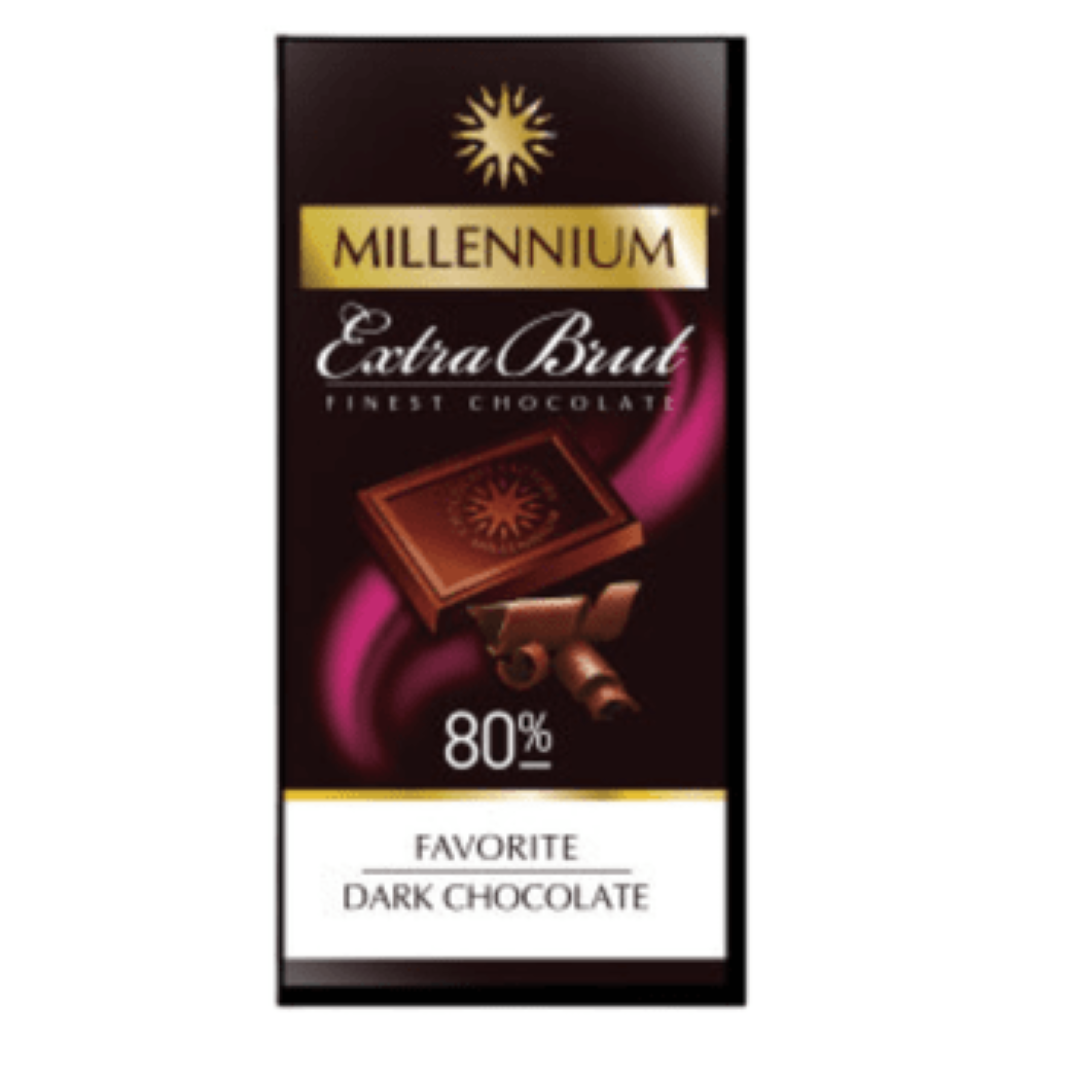 MILLENIUM 80% FINEST DARK CHOCOLATE